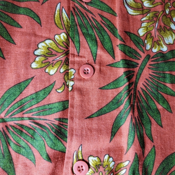 NWT Moshiko Men's Size Medium Tropical Button Down Collared Shirt - Picture 7 of 16